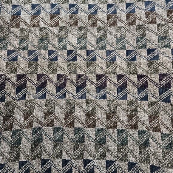 Vintage Consensus Sportswear Sweater Mens L Brown Multicolor Geometric Crew Neck - Picture 3 of 8